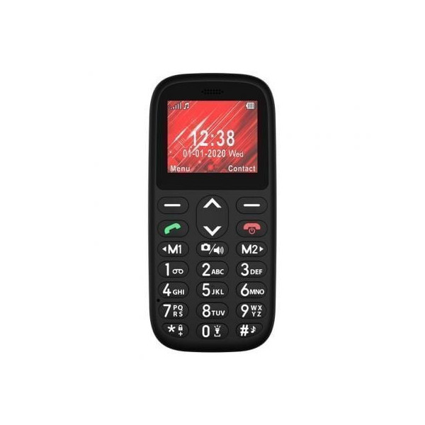 Teléfono Móvil Telefunken S410 para Personas Mayores/ Negro