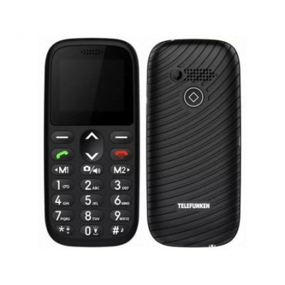 Teléfono Móvil Telefunken S410 para Personas Mayores/ Negro