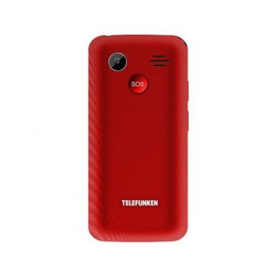 Teléfono Móvil Telefunken S415 para Personas Mayores/ Rojo