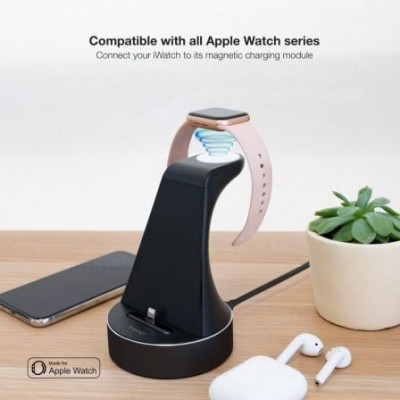 Base de Carga Inalámbrica para Apple Watch y iPhone TooQ TQCD02L