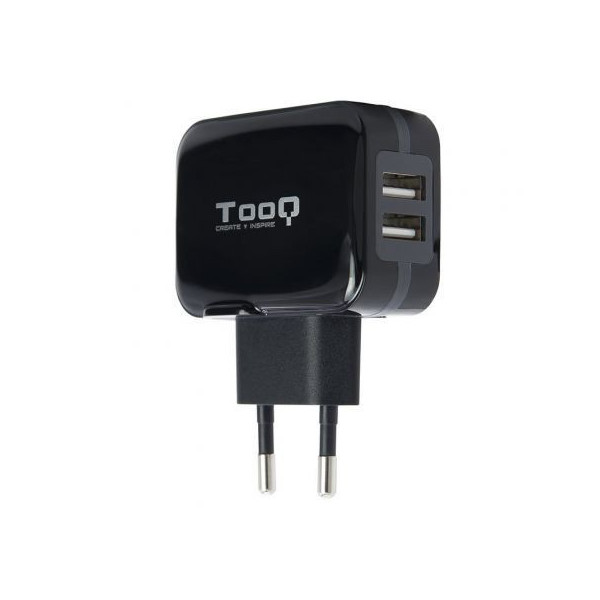 Cargador de Pared TooQ TQWC-1S02/ 2xUSB/ 17W