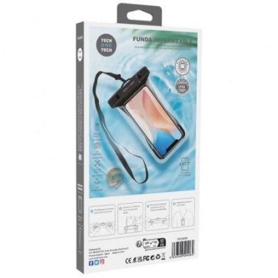 Funda Universal Impermeable para Smartphone Tech One Tech TEC2855/ Hasta 7.5"