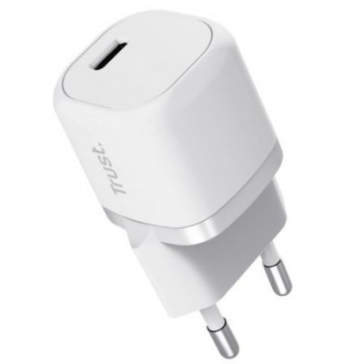 Cargador Compacto Trust Maxo/ 1xUSB Tipo-C/ 20W