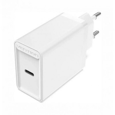 Cargador de Pared Vention FADW0-EU/ 1xUSB Tipo-C/ 20W