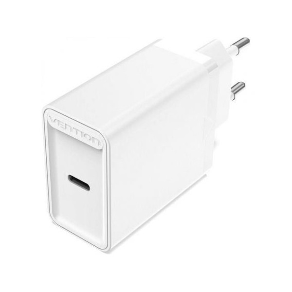 Cargador de Pared Vention FAIW0-EU/ 1xUSB Tipo-C/ 30W