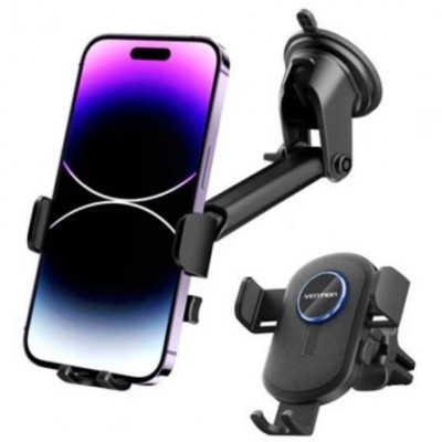 Soporte de Smartphone para Coche Vention KSBB0/ Negro