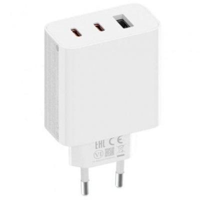 Cargador de Pared Xiaomi 67W Gan Charger 2C1A 2xUSB Tipo-C/ 1xUSB/ 67W