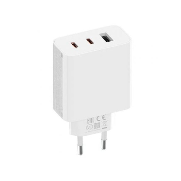 Cargador de Pared Xiaomi 67W Gan Charger 2C1A 2xUSB Tipo-C/ 1xUSB/ 67W