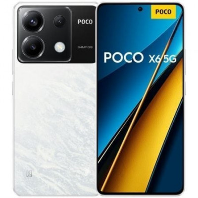 Smartphone Xiaomi POCO X6 12GB/ 256GB/ 6.67"/ 5G/ Blanco