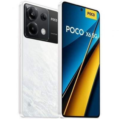 Smartphone Xiaomi POCO X6 12GB/ 256GB/ 6.67"/ 5G/ Blanco