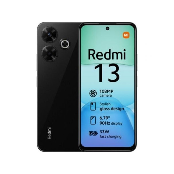 Smartphone Xiaomi Redmi 13 6GB/ 128GB/ 6.79"/ Negro Medianoche