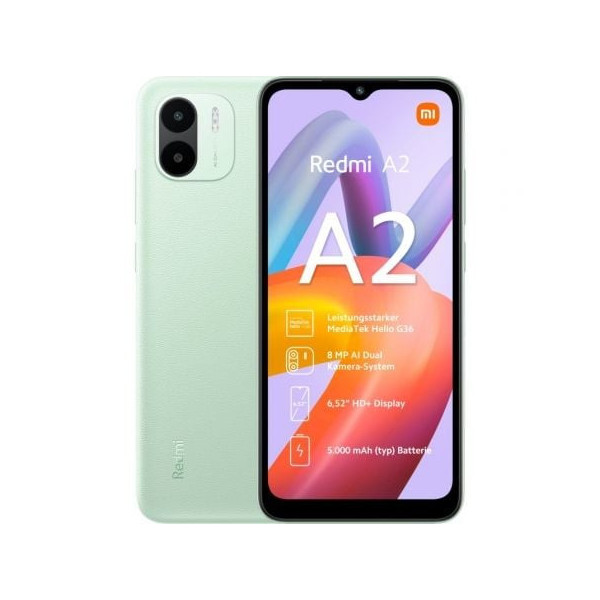 Smartphone Xiaomi Redmi A2 2GB/ 32GB/ 6.52"/ Verde Claro