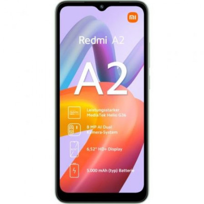 Smartphone Xiaomi Redmi A2 2GB/ 32GB/ 6.52"/ Verde Claro