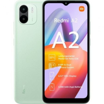 Smartphone Xiaomi Redmi A2 3GB/ 64GB/ 6.52"/ Verde Claro