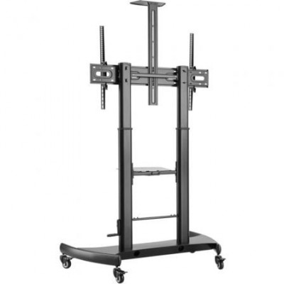 Soporte de Pie Inclinable con Ruedas y Manivela Aisens FT100TE-123 para TV 60-100"/ hasta 100kg