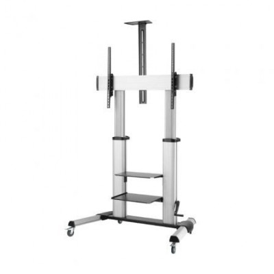 Soporte de Pie Inclinable con Ruedas y Manivela Aisens FT100TE-125 para TV 60-100"/ hasta 100kg