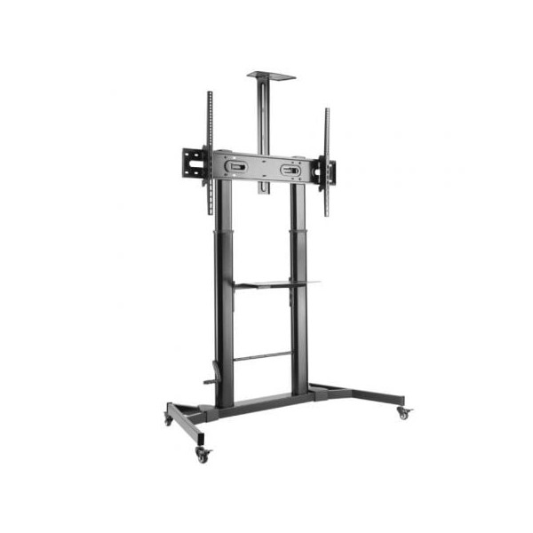 Soporte de Pie Inclinable con Ruedas y Manivela Aisens FT100TE-171 para TV 60-100"/ hasta 100kg