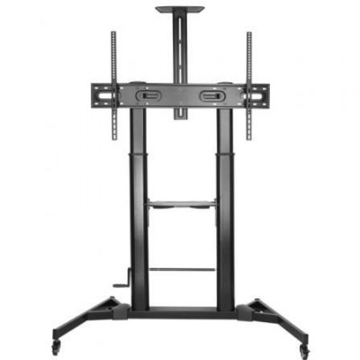 Soporte de Pie Inclinable con Ruedas y Manivela Aisens FT100TE-171 para TV 60-100"/ hasta 100kg