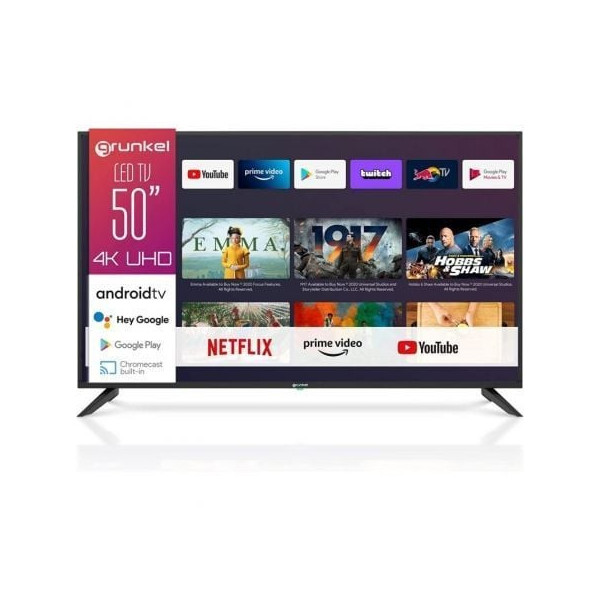 Televisor Grunkel LED-5022GOO 50"/ Ultra HD 4K/ Smart TV/ WiFi