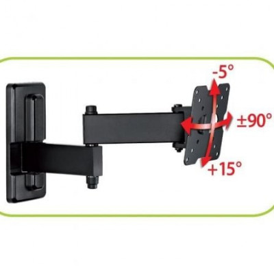 Soporte de Pared Giratorio/ Inclinable CME Meliconi EDR100 para TV de 14-25"/ hasta 17kg