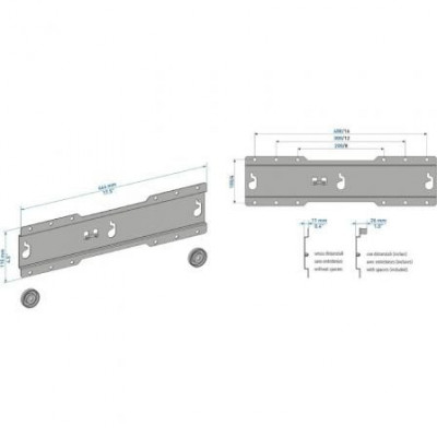 Soporte de Pared Fijo CME Meliconi ES400 para TV de 37-50"/ hasta 30kg