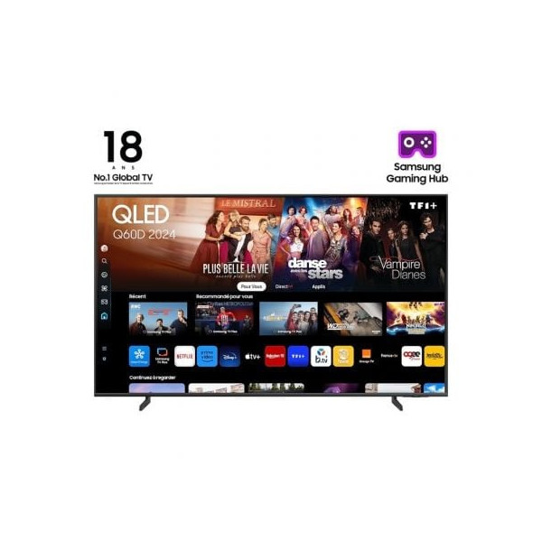 Televisor Samsung QLED Q60D TQ50Q60DAU 50"/ Ultra HD 4K/ Smart TV/ WiFi