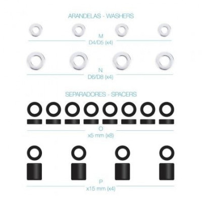 Kit de Montaje Universal TooQ SSK4820 para pantallas con Tornillería