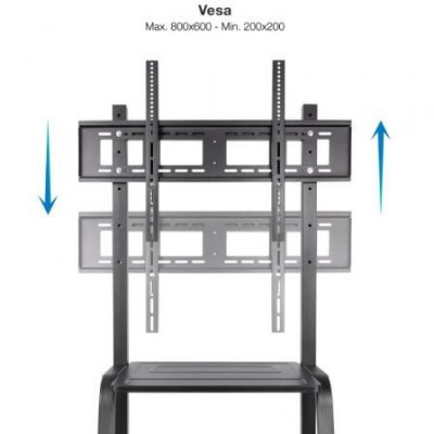 Soporte de Pie con Ruedas TooQ FS20101M-B para TV de 37-100"/ hasta 150kg