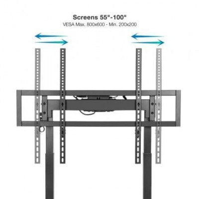 Soporte de Pie Eléctrico con Ruedas TooQ FSM02-B para TV 55-100"/ hasta 120kg