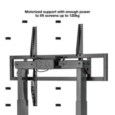 Soporte de Pie Eléctrico con Ruedas TooQ FSM02-B para TV 55-100"/ hasta 120kg