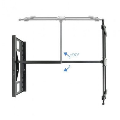 Soporte de Pared Orientable / Inclinable TooQ LP4380XL-B para TV de 43-80"/ hasta 50kg