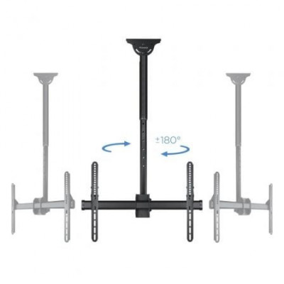 Soporte de Techo Giratorio/ Inclinable/ Nivelable TooQ LPCE1170TSLI-B para TV de 37-70"/ hasta 50kg