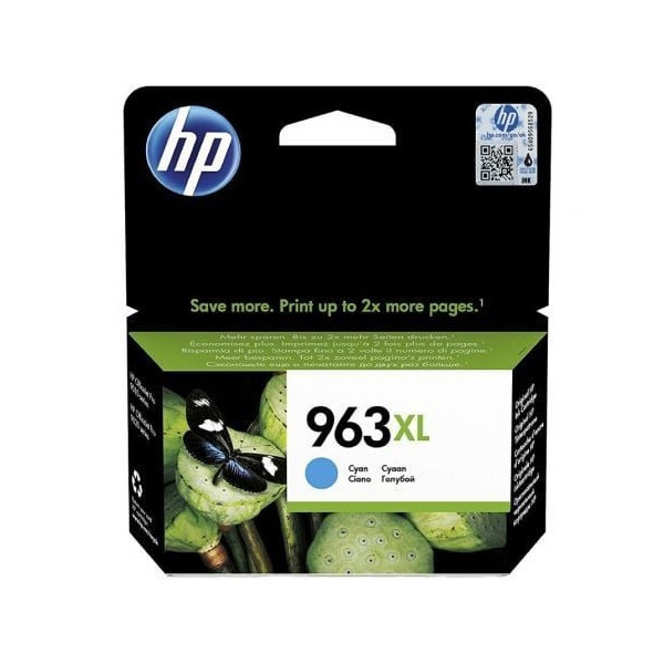 Cartucho de Tinta Original HP nº963 XL Alta Capacidad/ Cian