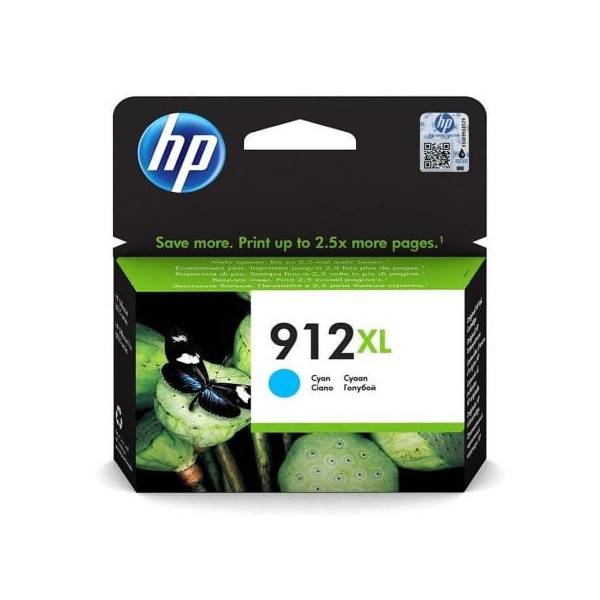 Cartucho de Tinta Original HP nº912 XL Alta Capacidad/ Cian