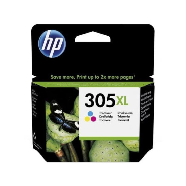 Cartucho de Tinta Original HP nº305 XL Alta Capacidad/ Tricolor