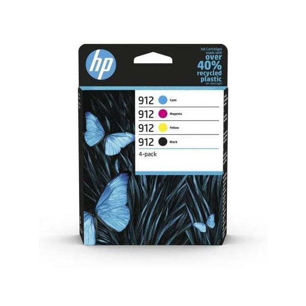 Cartucho de Tinta Original HP nº912 Multipack/ Negro/ Magenta/ Cian/ Amarillo