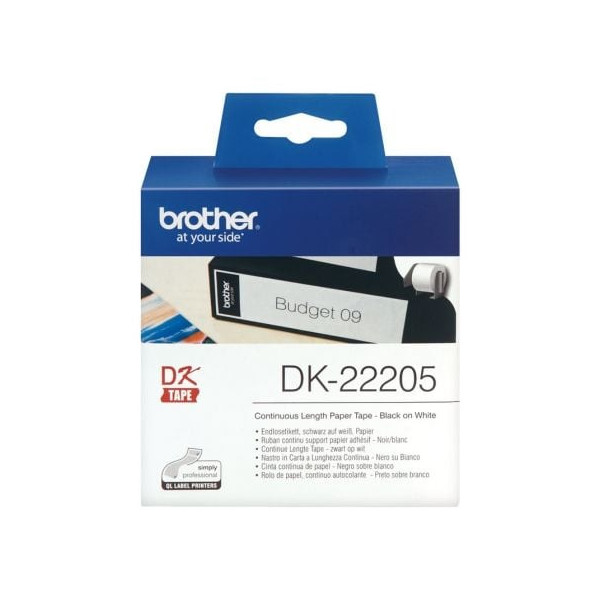 Rollo de Papel Continuo Original Brother DK-22205