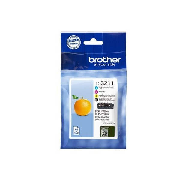 Cartucho de Tinta Original Brother LC-3211VAL Multipack/ Cian/ Magenta/ Amarillo/ Negro