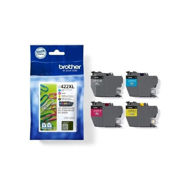 Cartucho de Tinta Original Brother LC-422XL Alta Capacidad Multipack/ Cian/ Magenta/ Amarillo/ Negro