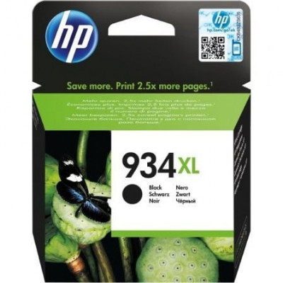 Cartucho de Tinta Original HP nº934 XL Alta Capacidad/ Negro