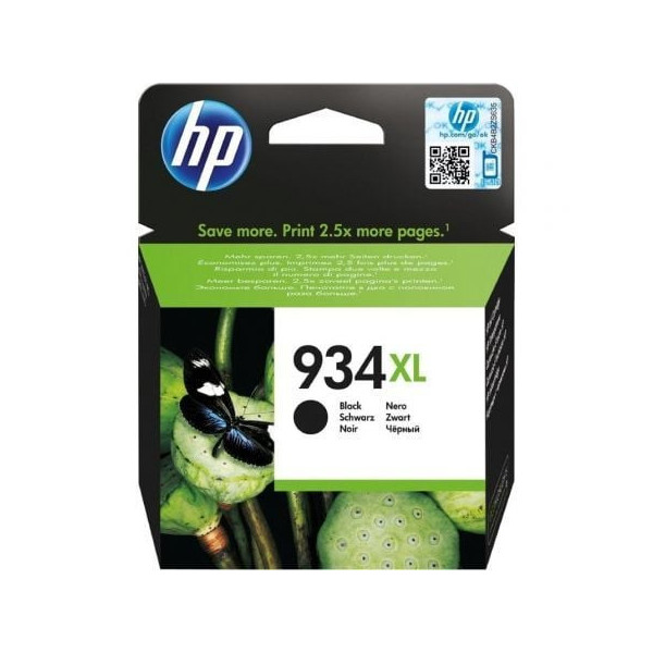 Cartucho de Tinta Original HP nº934 XL Alta Capacidad/ Negro