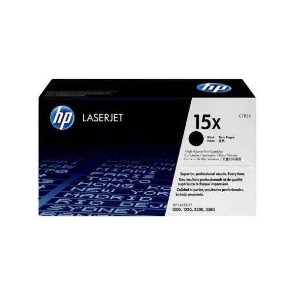 Tóner Original HP nº15X XL Alta Capacidad/ Negro