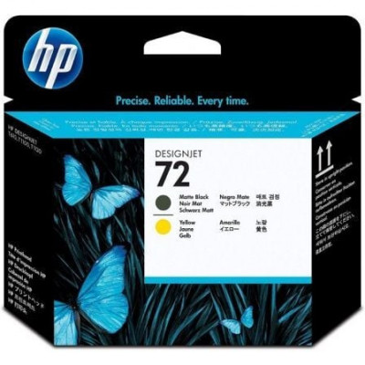 Cartucho de Tinta Original HP nº72/ Negro Mate/ Amarillo