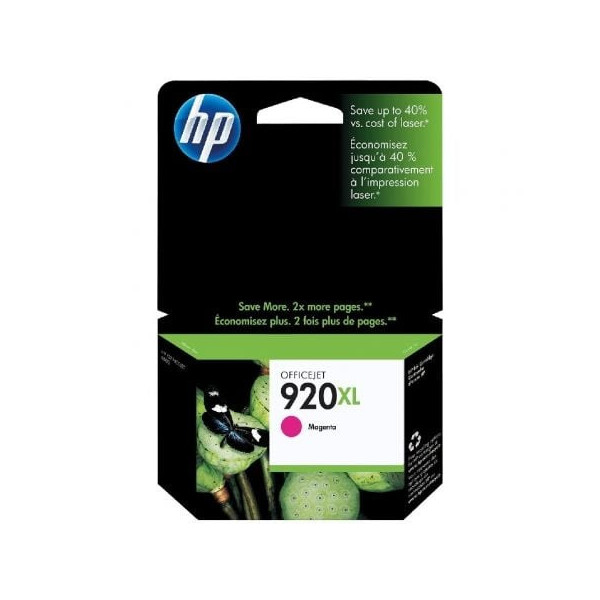 Cartucho de Tinta Original HP nº920 XL Alta Capacidad/ Magenta