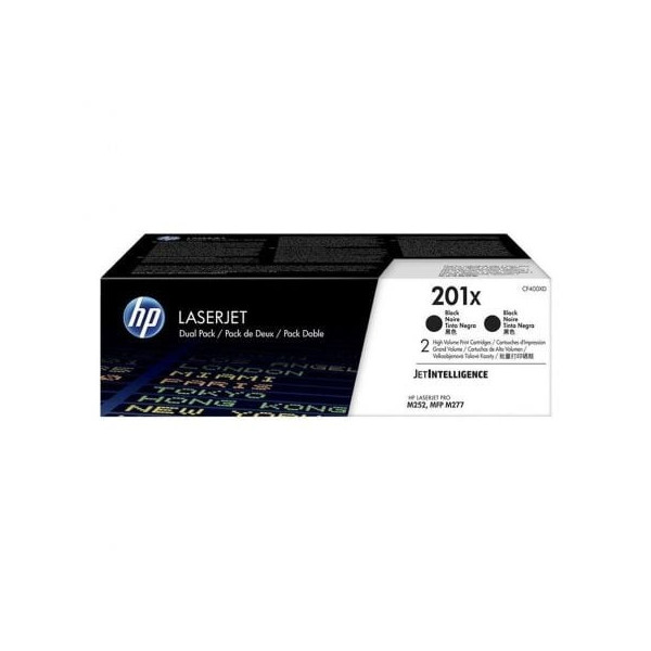 Tóner Original HP nº201X XL Alta Capacidad Multipack/ 2x Negro