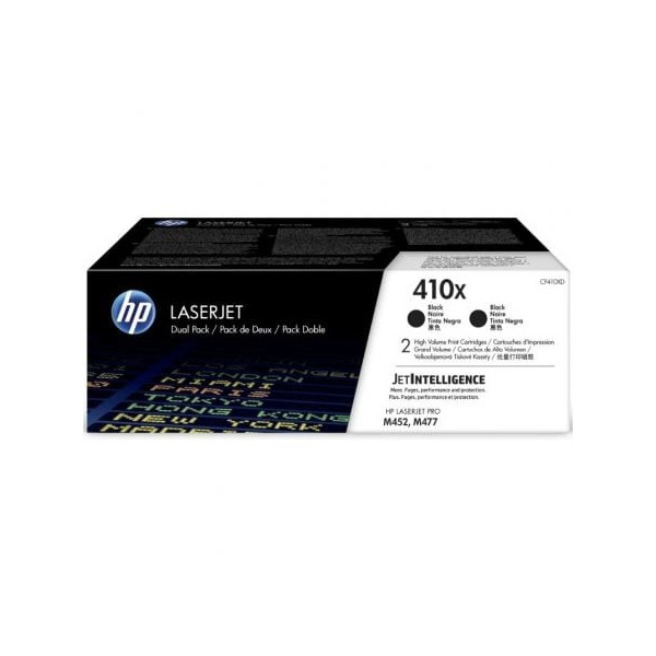 Tóner Original HP nº410X XL Alta Capacidad Multipack/ 2x Negro