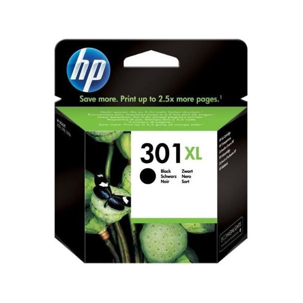 Cartucho de Tinta Original HP nº301 XL Alta Capacidad/ Negro