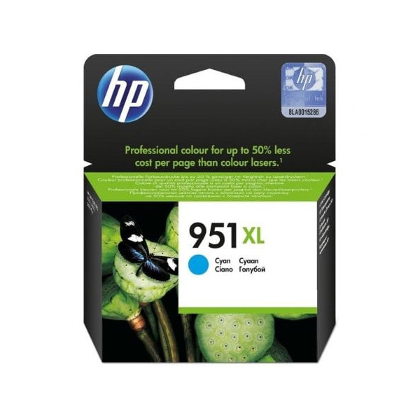 Cartucho de Tinta Original HP nº951 XL Alta Capacidad/ Cian