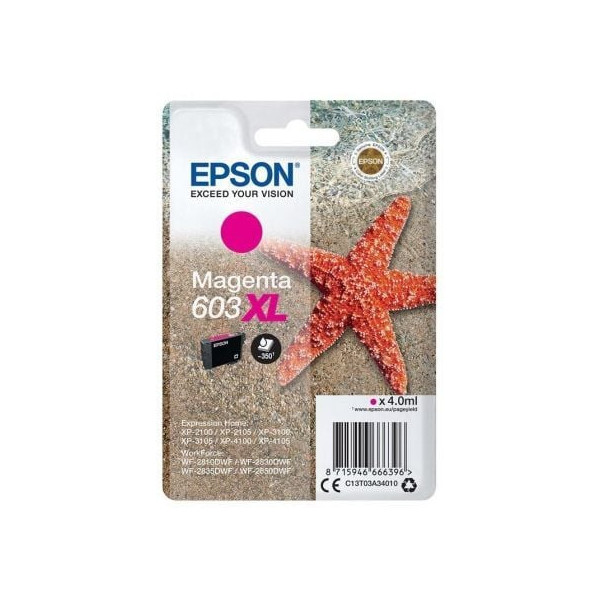 Cartucho de Tinta Original Epson nº603 XL Alta Capacidad/ Magenta