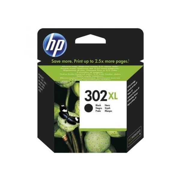 Cartucho de Tinta Original HP nº302 XL Alta Capacidad/ Negro